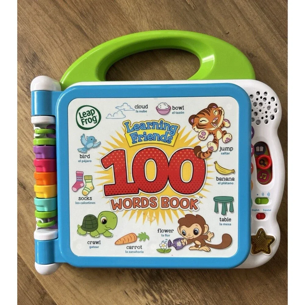 LeapFrog Learning Friends 100 Words Book English/Spanish Electronic VT24322